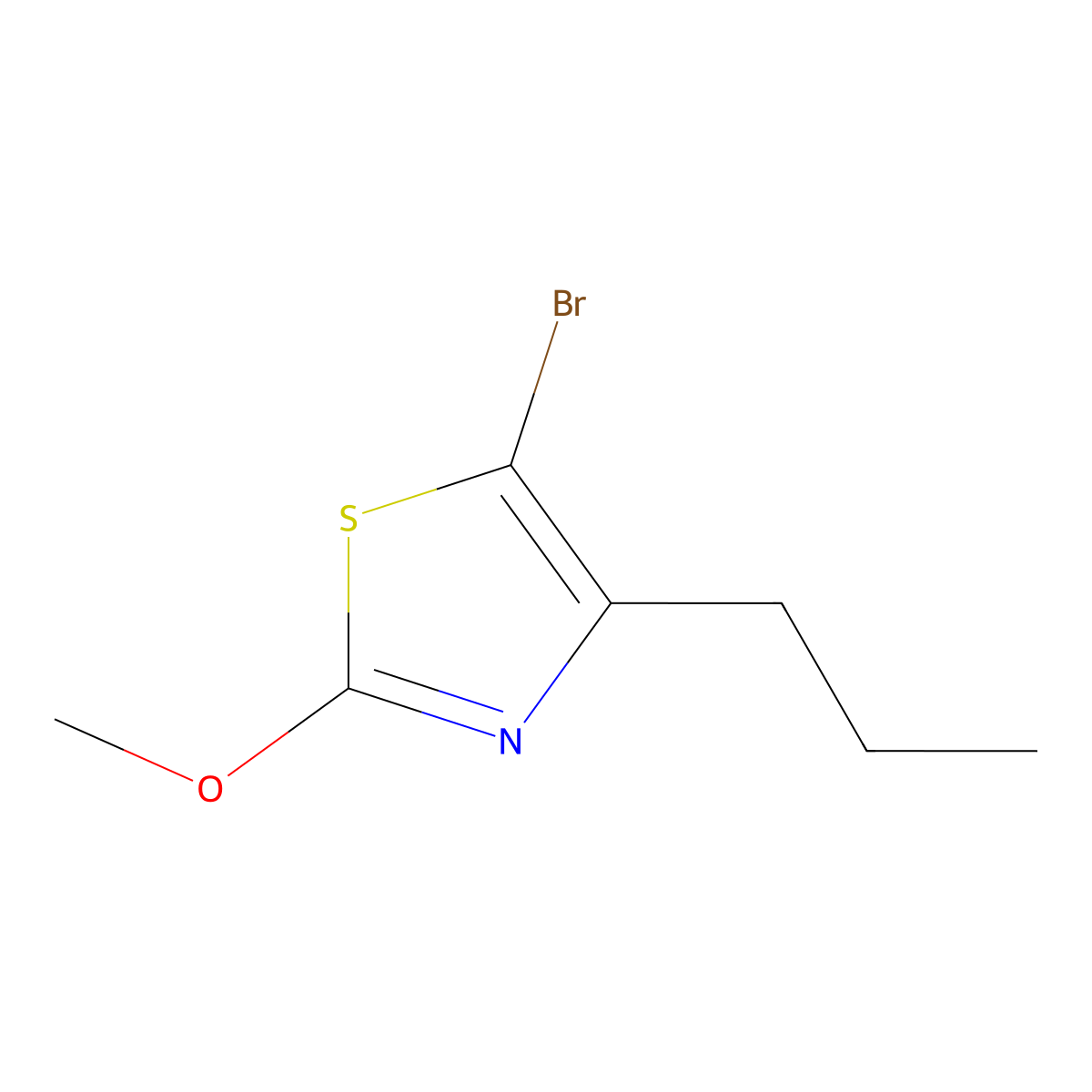 5-Bromo-4-(n-propyl)-2-methoxythiazole molecular structure, CAS 1643562-93-9