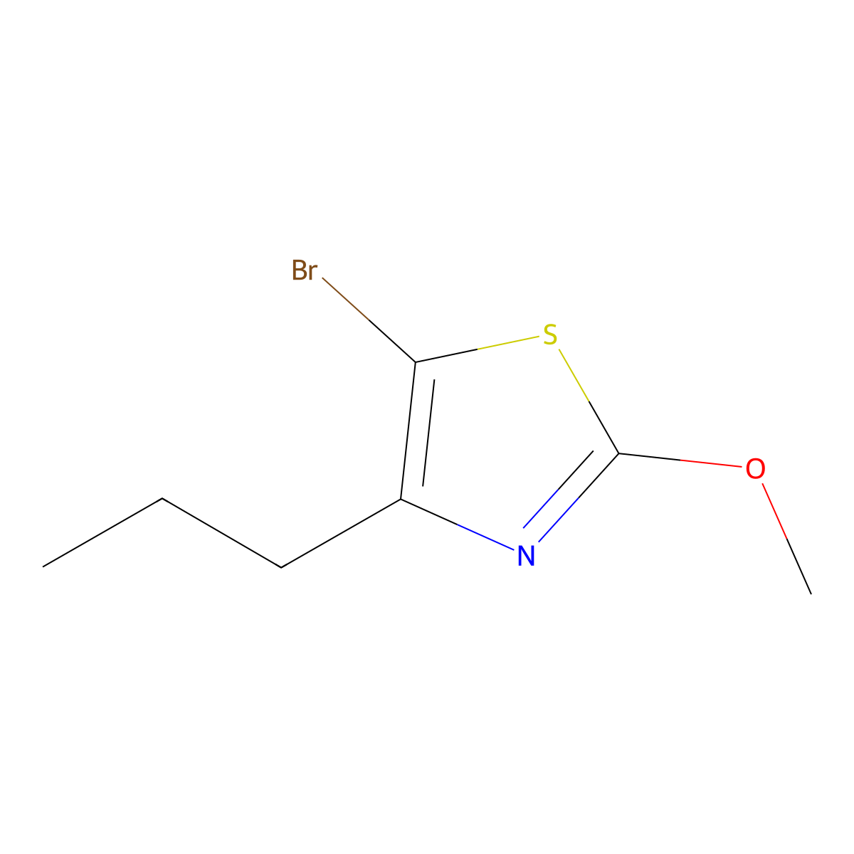 5-Bromo-4-(n-propyl)-2-methoxythiazole molecular structure, CAS 1643562-93-9