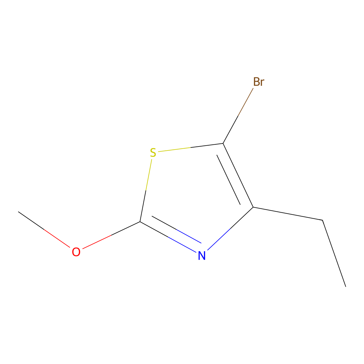 5-Bromo-4-ethyl-2-methoxythiazole molecular structure, CAS 1643562-94-0