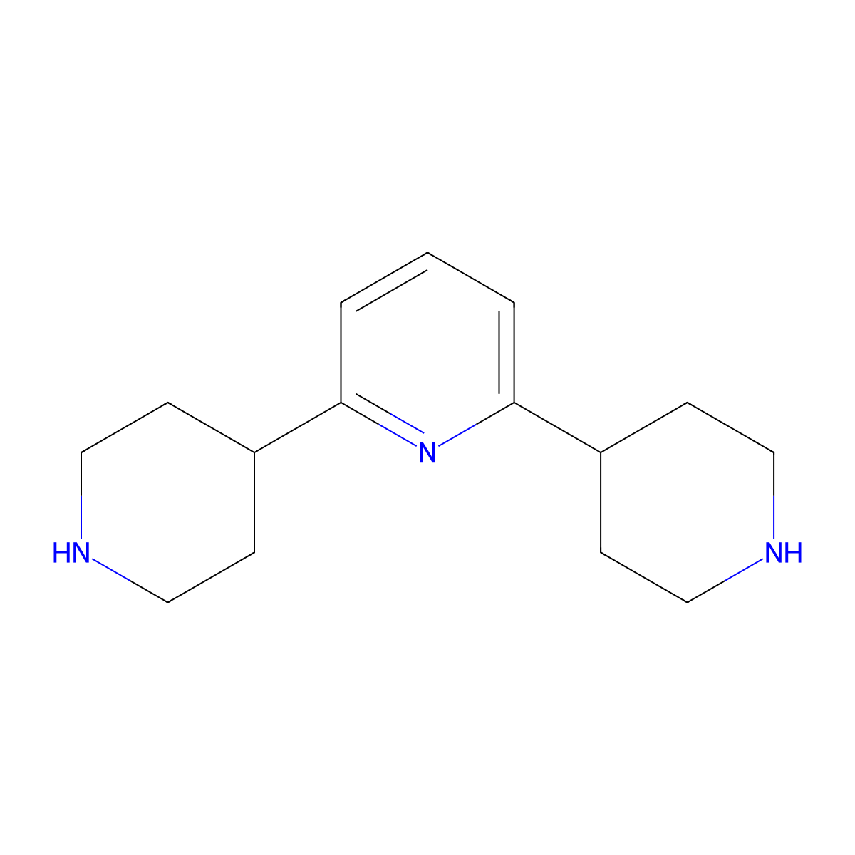 2,6-DI(Piperidin-4-YL)pyridine molecular structure, CAS 1643563-03-4
