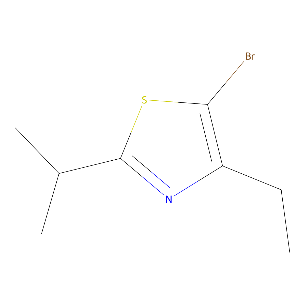 5-Bromo-4-ethyl-2-(iso-propyl)thiazole molecular structure, CAS 1643563-96-5