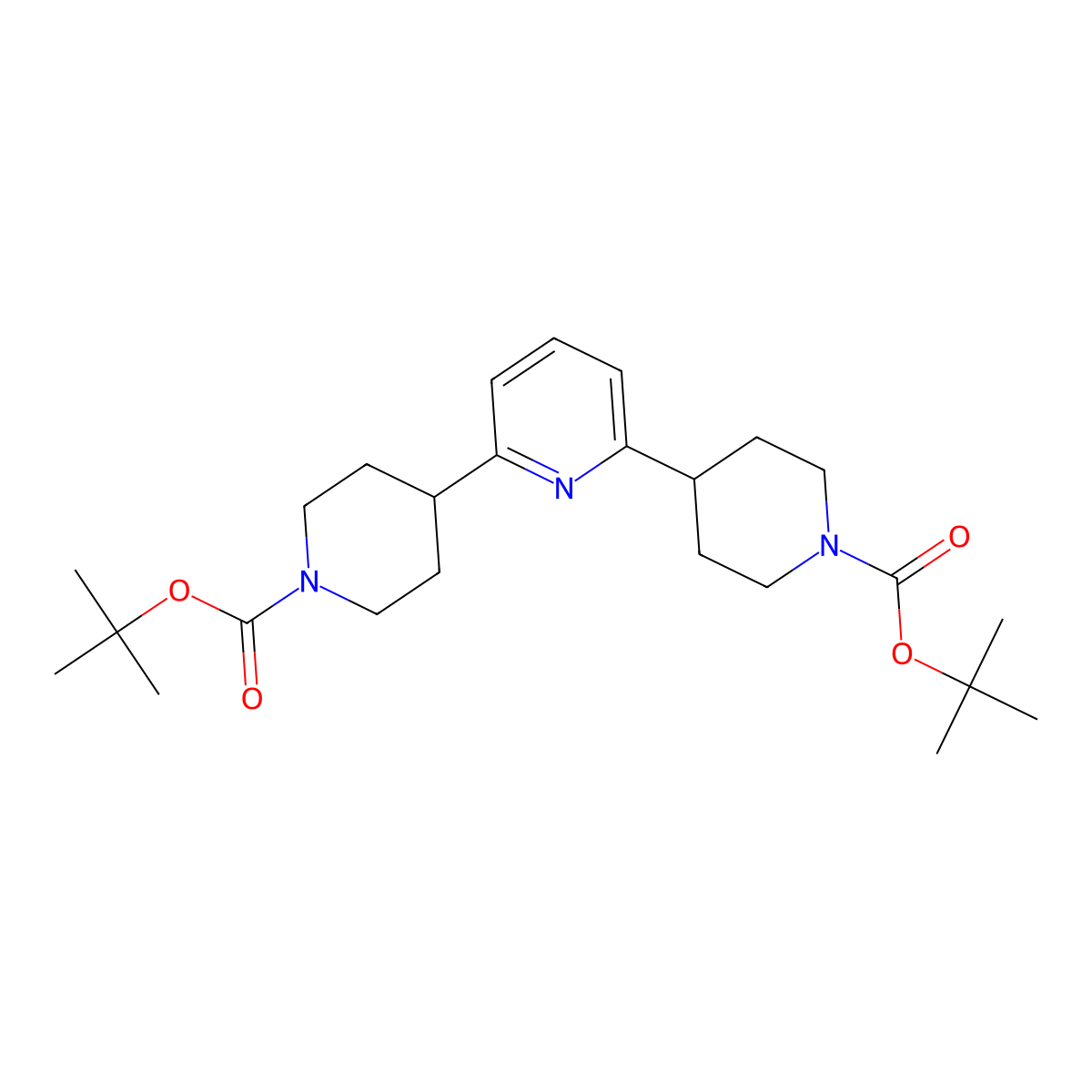2,6-DI(N-Boc-piperidin-4-YL)pyridine molecular structure, CAS 1643564-35-5