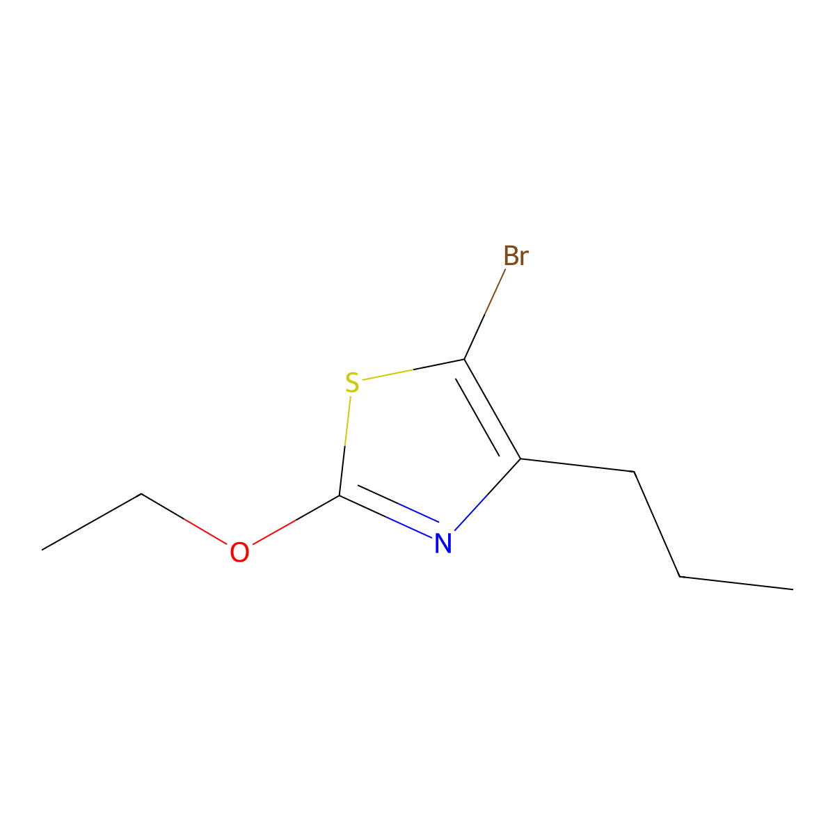 5-Bromo-4-(n-propyl)-2-ethoxythiazole molecular structure, CAS 1643564-51-5