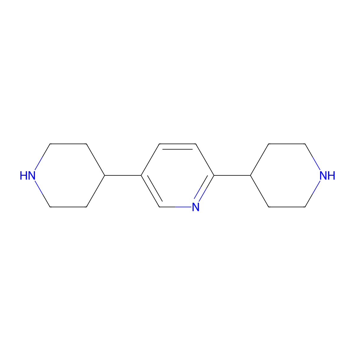 2,5-DI(Piperidin-4-YL)pyridine molecular structure, CAS 1643576-12-8