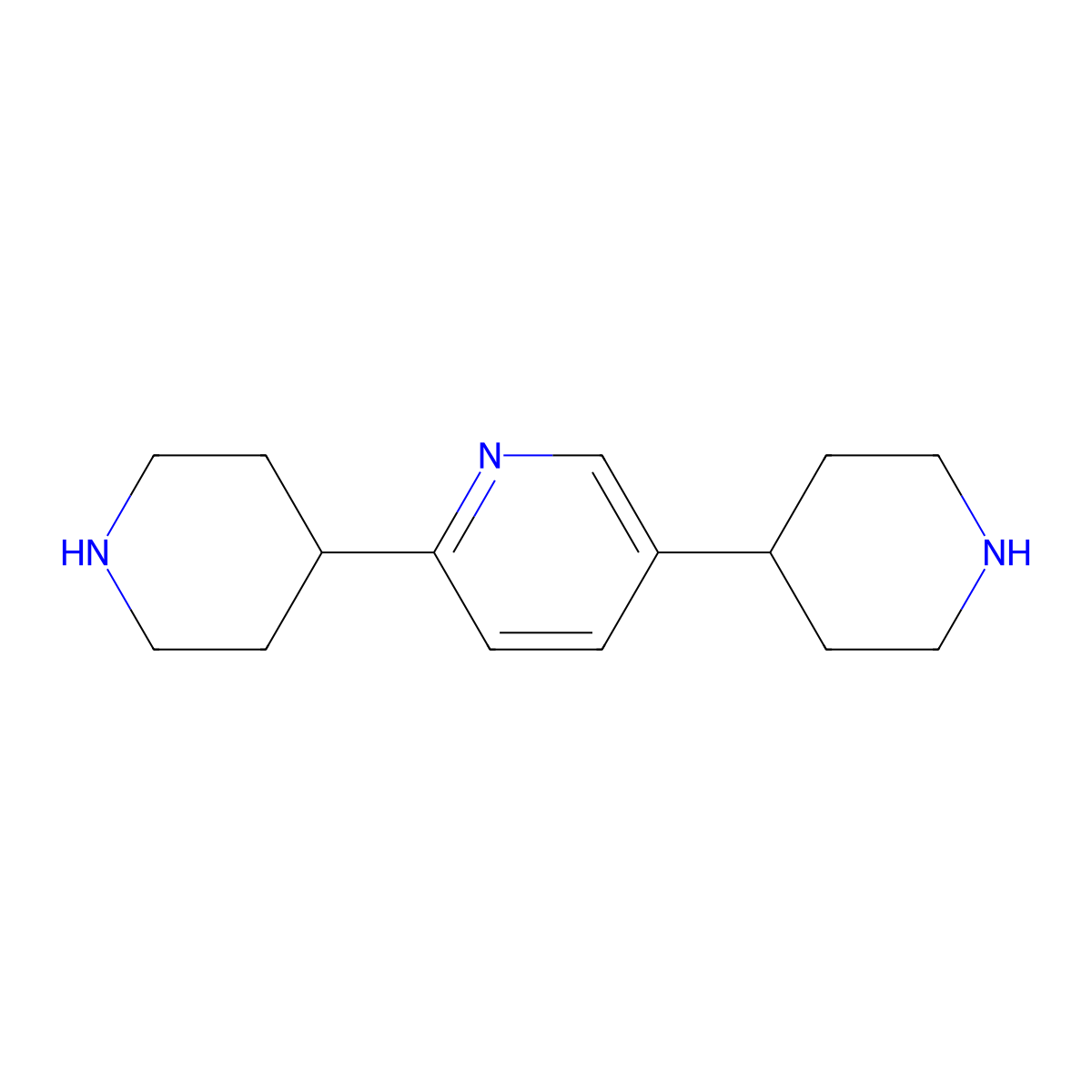 2,5-DI(Piperidin-4-YL)pyridine molecular structure, CAS 1643576-12-8