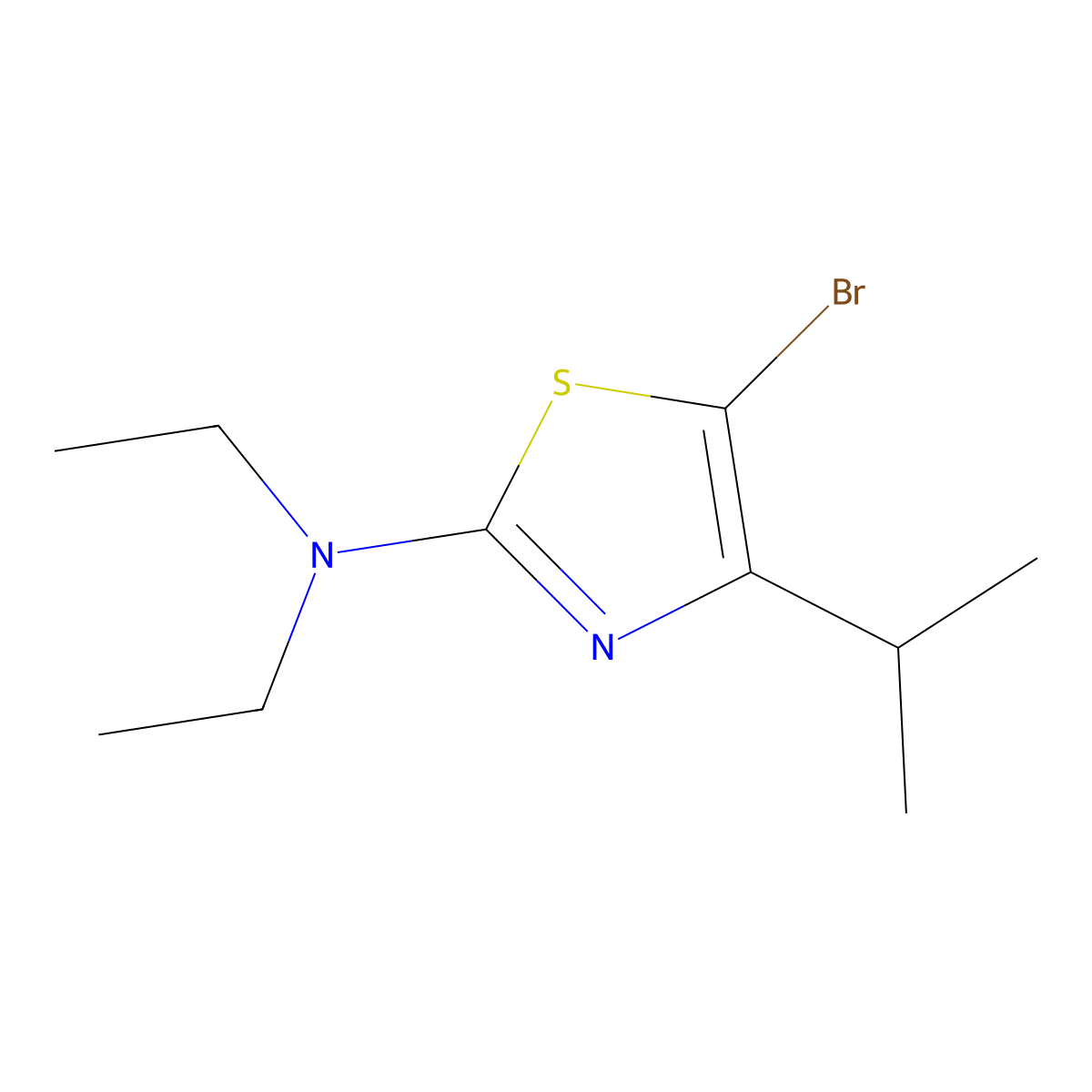 5-Bromo-4-(iso-propyl)-2-(diethylamino)thiazole molecular structure, CAS 1643577-11-0