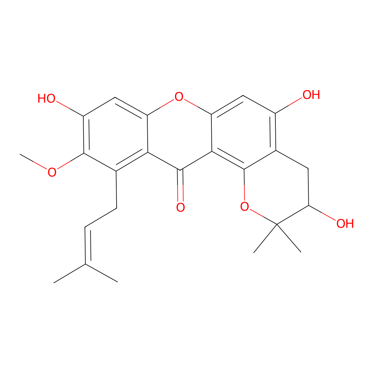 11-Hydroxy-1-Isomangostin molecular structure, CAS 164365-71-3