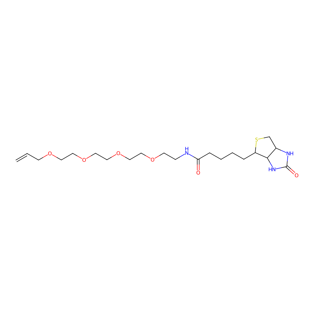Biotin-PEG4-allyl molecular structure, CAS 1643661-79-3