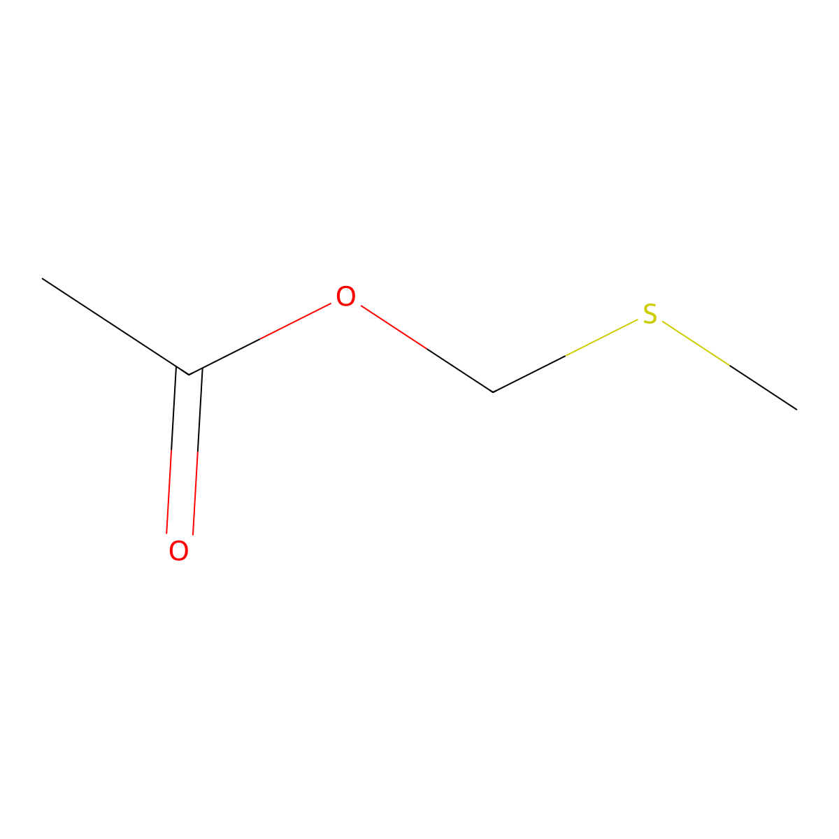 Methylthiomethyl Acetate molecular structure, CAS 16437-69-7
