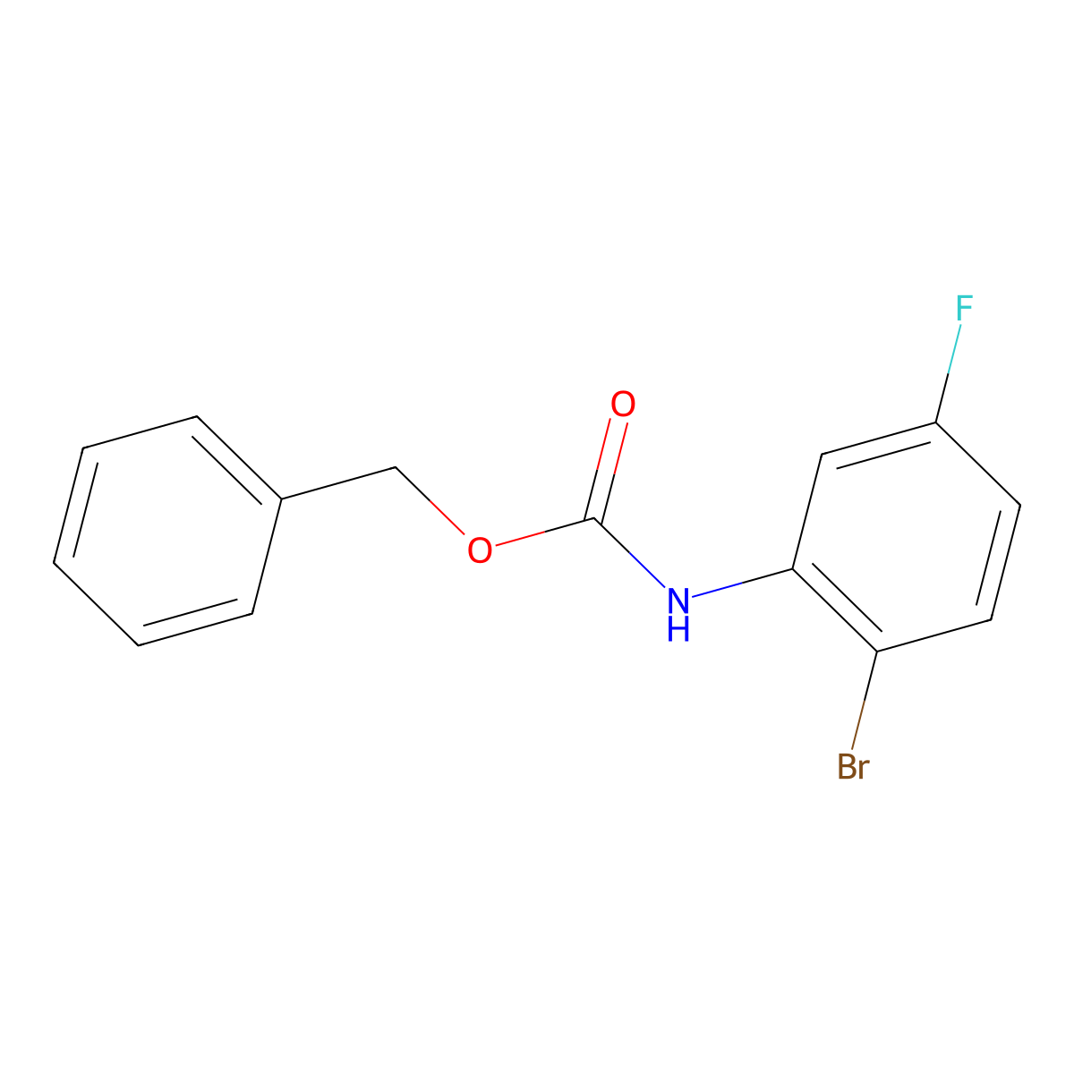 Benzyl (2-Bromo-5-fluorophenyl)carbamate molecular structure, CAS 1643796-25-1