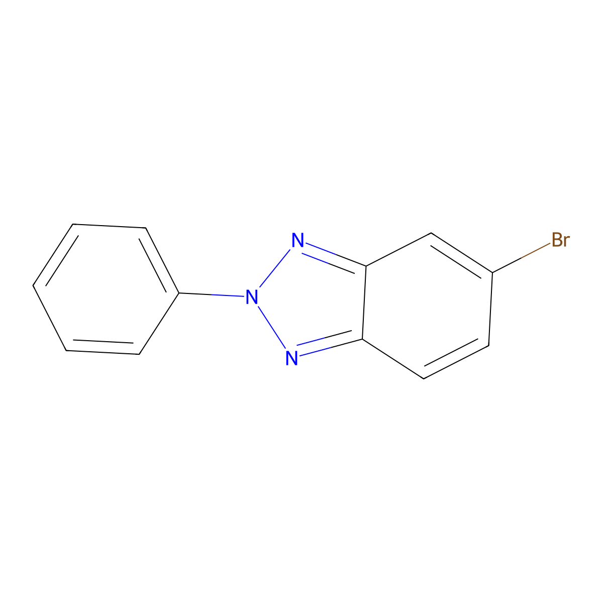 5-bromo-2-phenyl-2H-benzo[d][1,2,3]triazole molecular structure, CAS 1643848-10-5