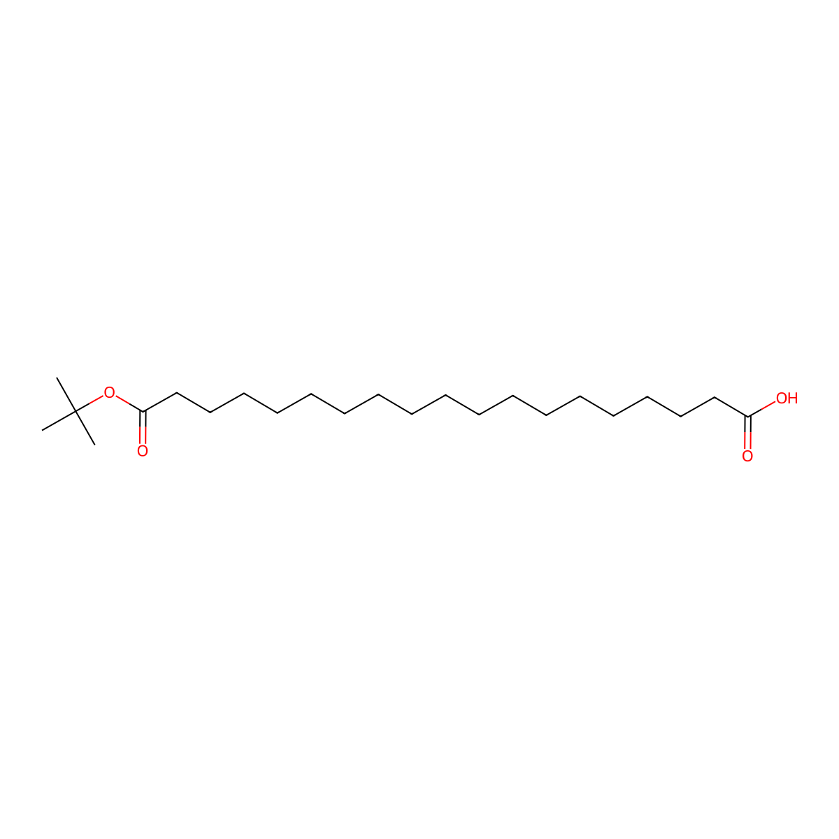 19-(tert-Butoxy)-19-oxononadecanoic acid molecular structure, CAS 1643852-37-2