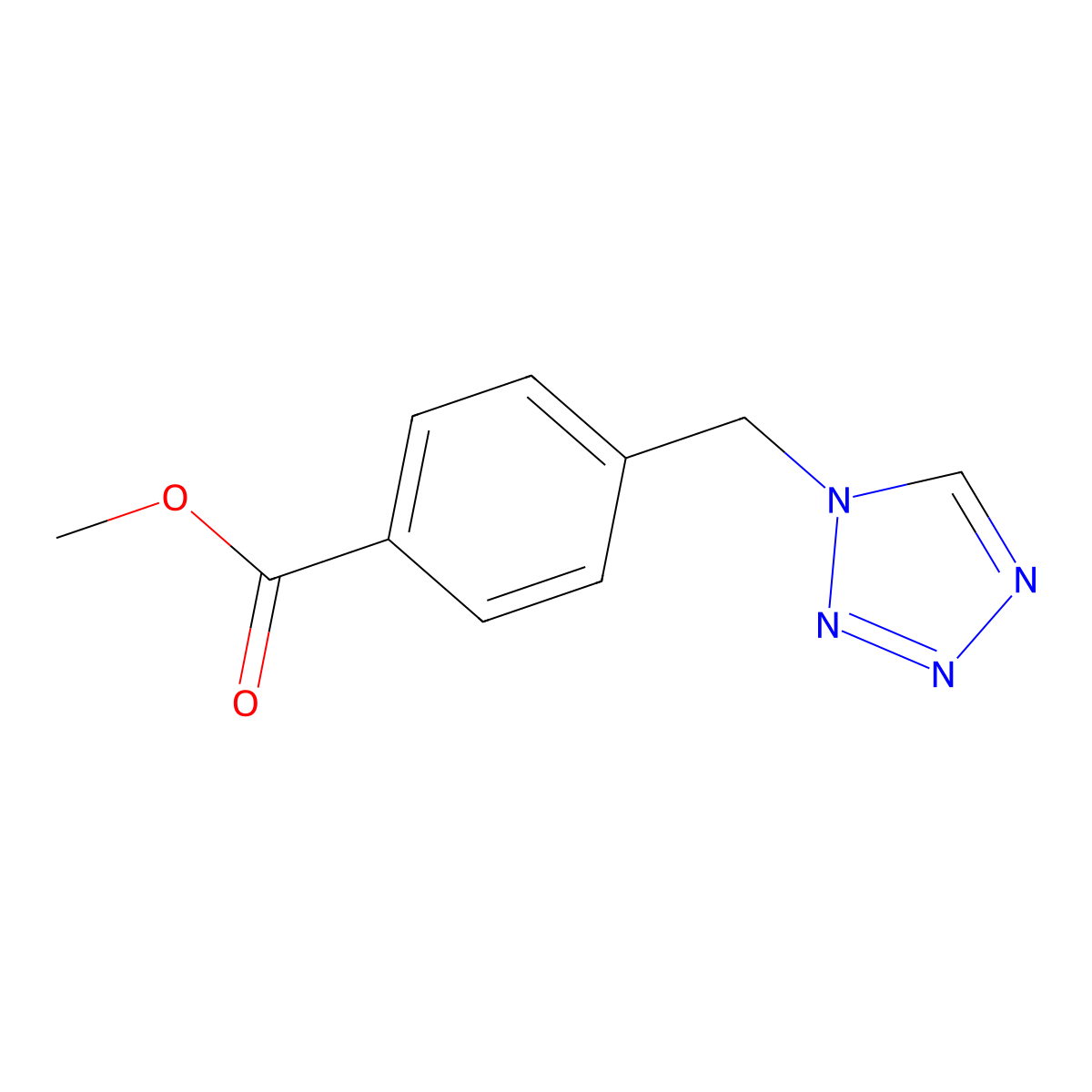 Methyl 4-(1H-tetrazol-1-ylmethyl)benzoate molecular structure, CAS 1643861-98-6