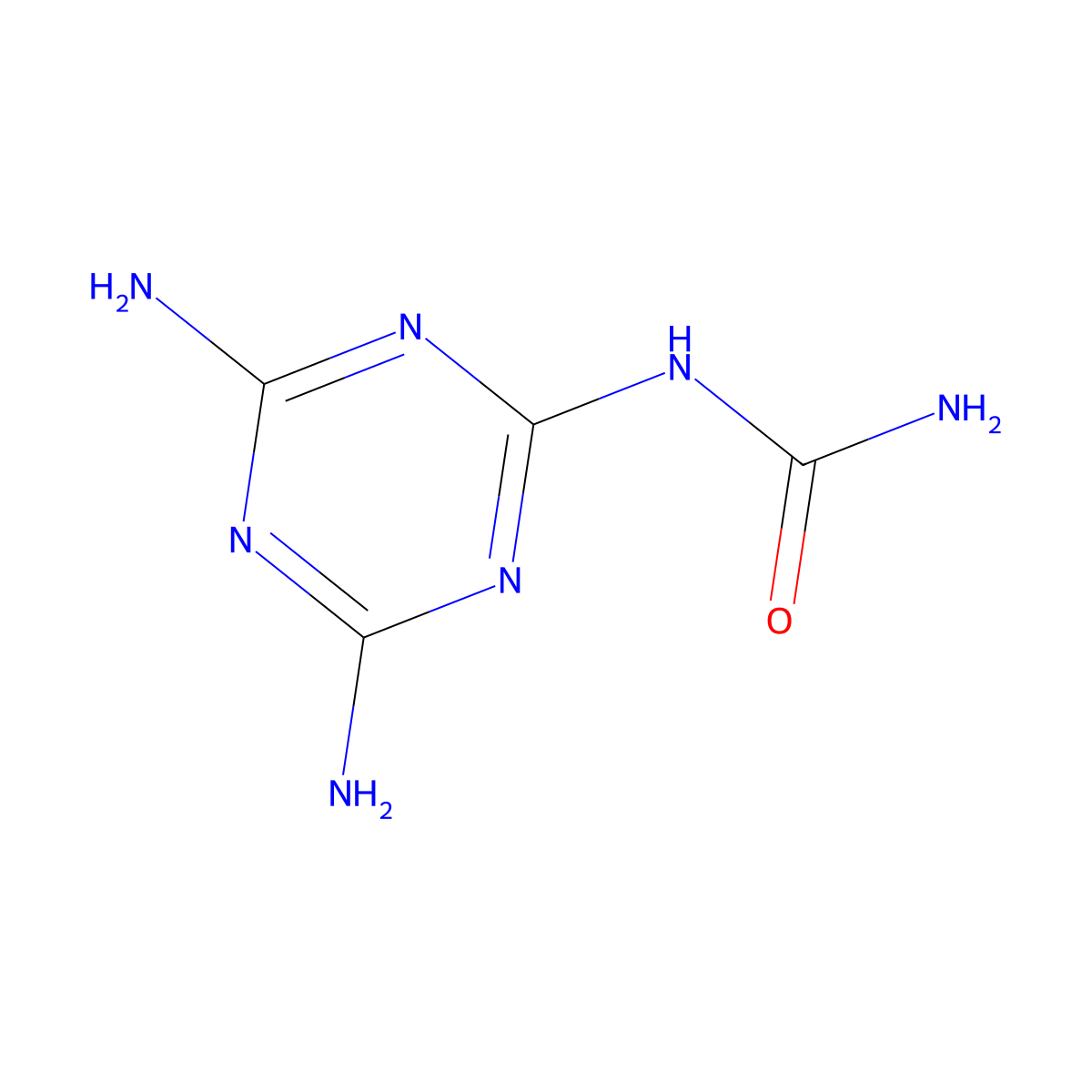 (Diamino-1,3,5-triazin-2-yl)urea molecular structure, CAS 16439-79-5