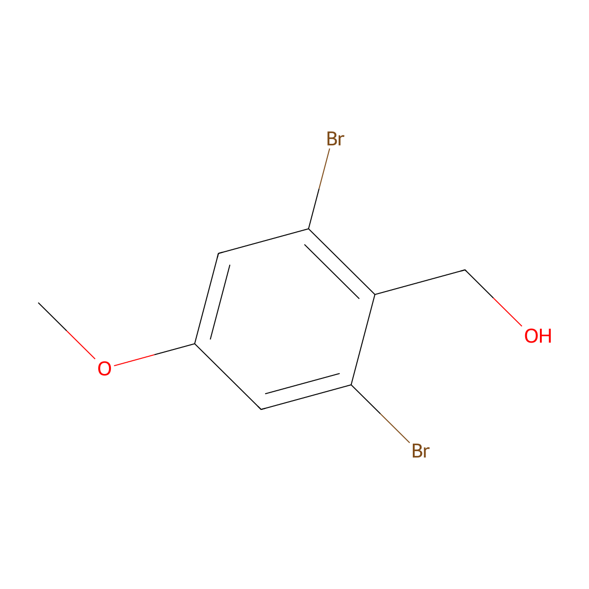 (2,6-Dibromo-4-methoxyphenyl)methanol molecular structure, CAS 1643918-95-9