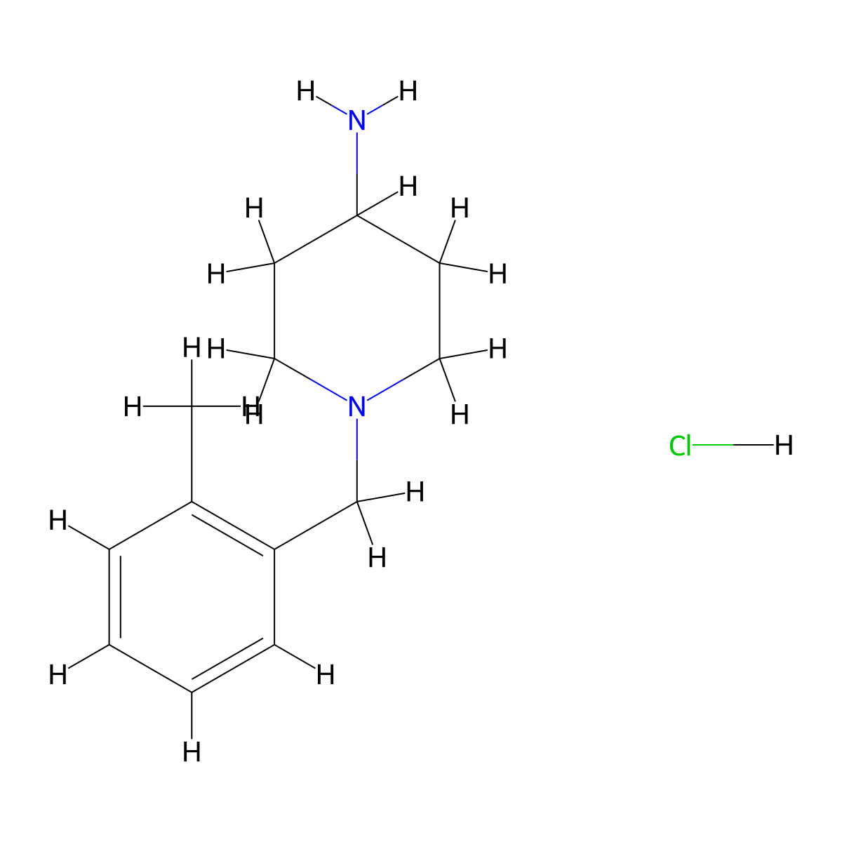 1-(2-Methylbenzyl)piperidin-4-amine hydrochloride molecular structure, CAS 164393-34-4