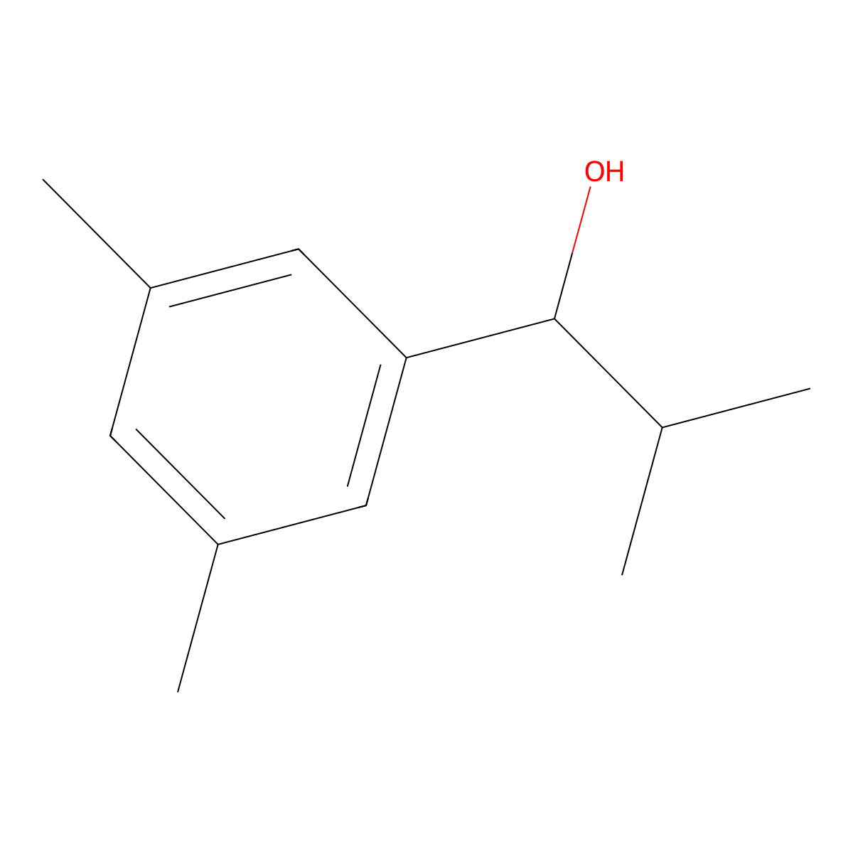 1-(3,5-Dimethylphenyl)-2-methylpropan-1-ol molecular structure, CAS 164394-51-8