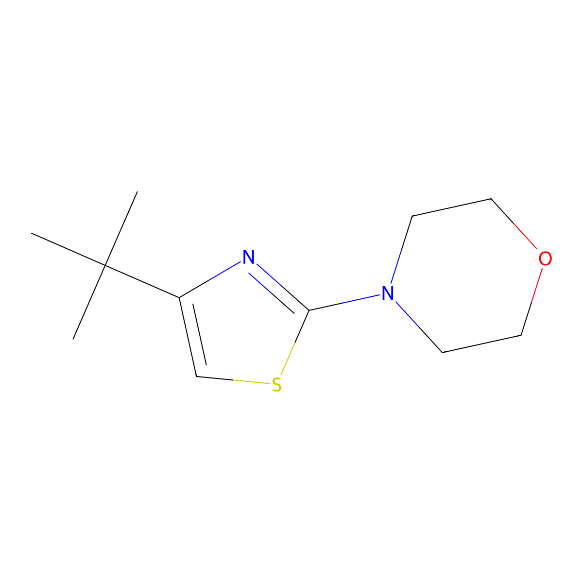 4-(4-Tert-butyl-1,3-thiazol-2-yl)morpholine molecular structure, CAS 164397-09-5