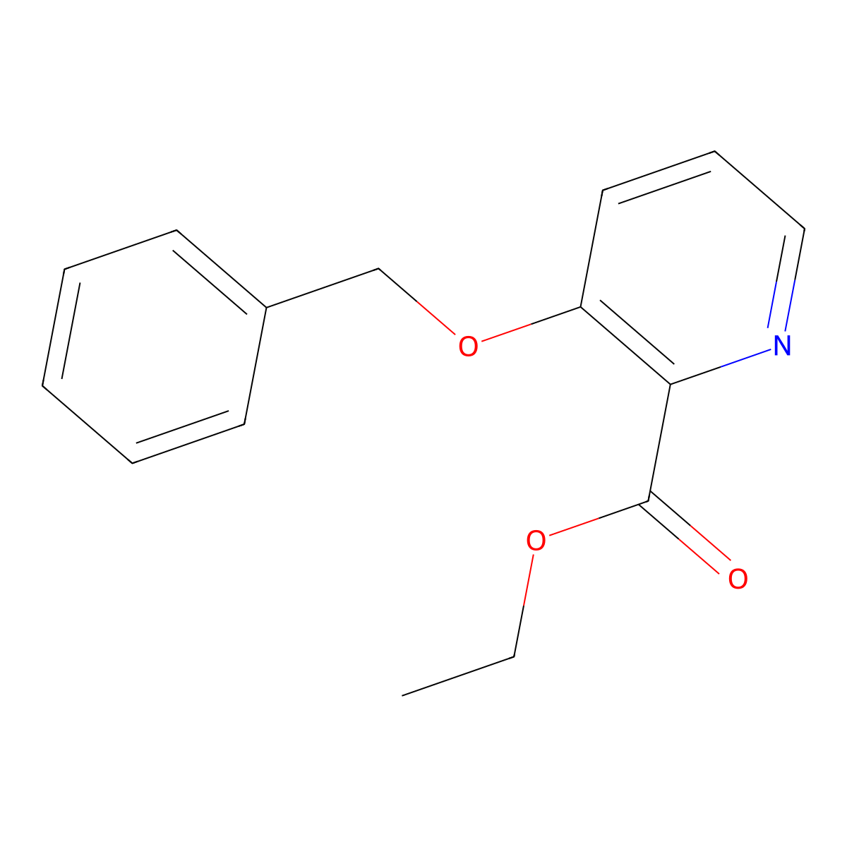 Ethyl 3-(benzyloxy)picolinate molecular structure, CAS 164398-96-3