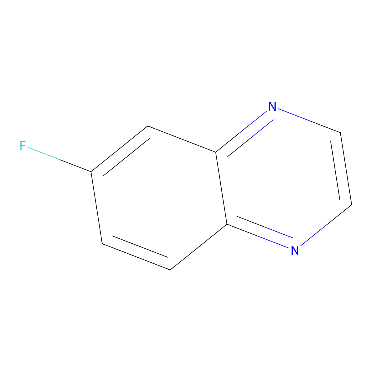 6-Fluoroquinoxaline molecular structure, CAS 1644-14-0