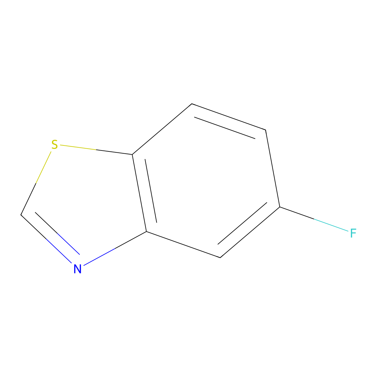 5-Fluorobenzo[d]thiazole molecular structure, CAS 1644-85-5