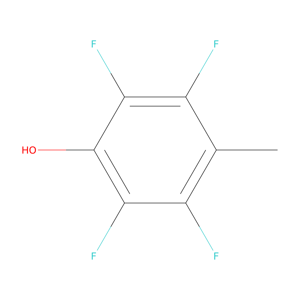 2,3,5,6-Tetrafluoro-4-methylphenol molecular structure, CAS 1644-90-2