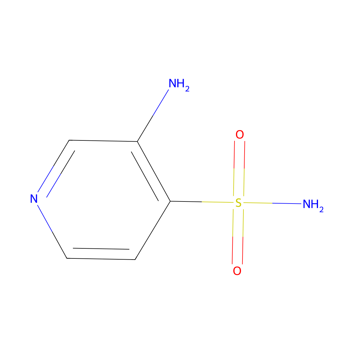 3-Aminopyridine-4-sulfonamide molecular structure, CAS 164406-91-1