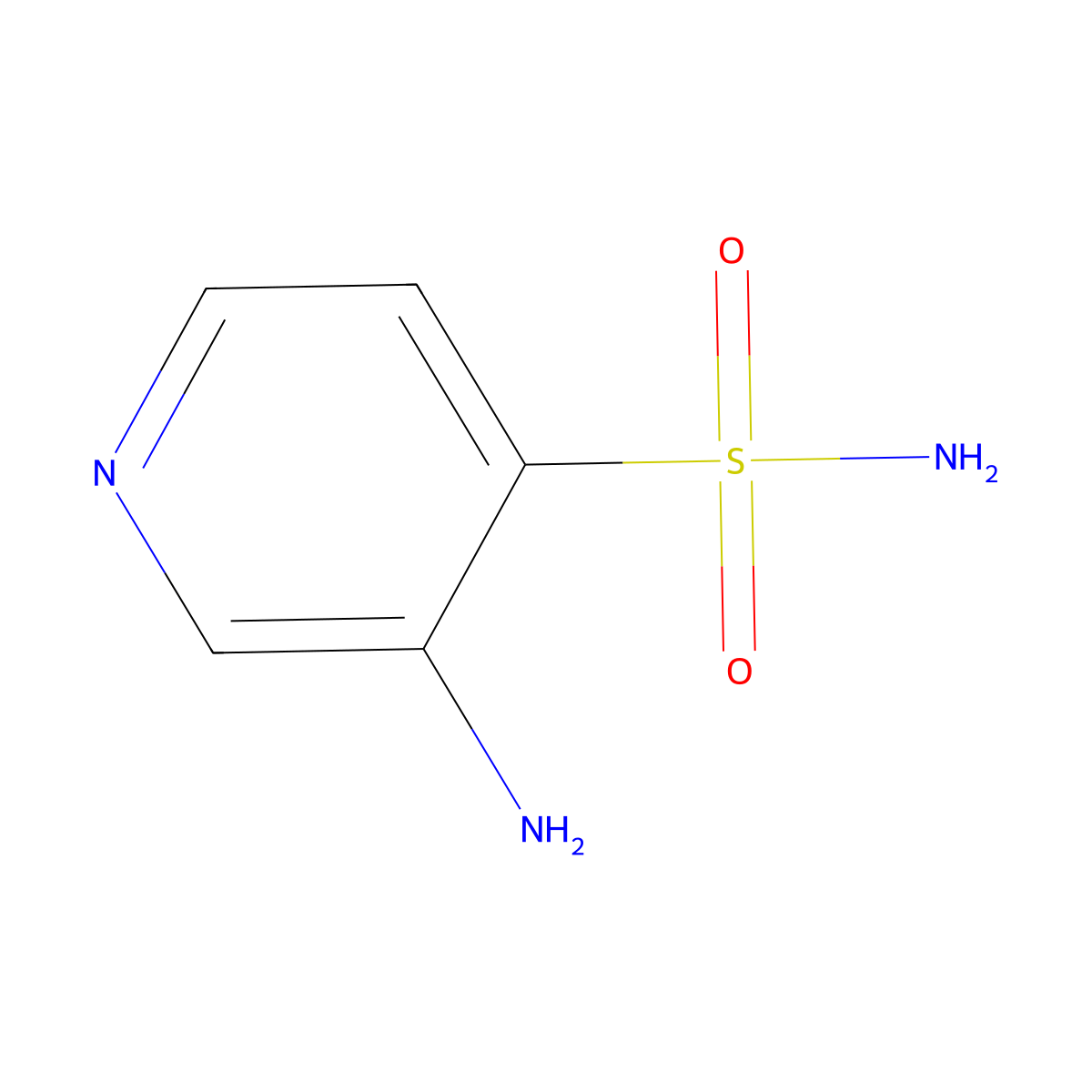 3-Aminopyridine-4-sulfonamide molecular structure, CAS 164406-91-1
