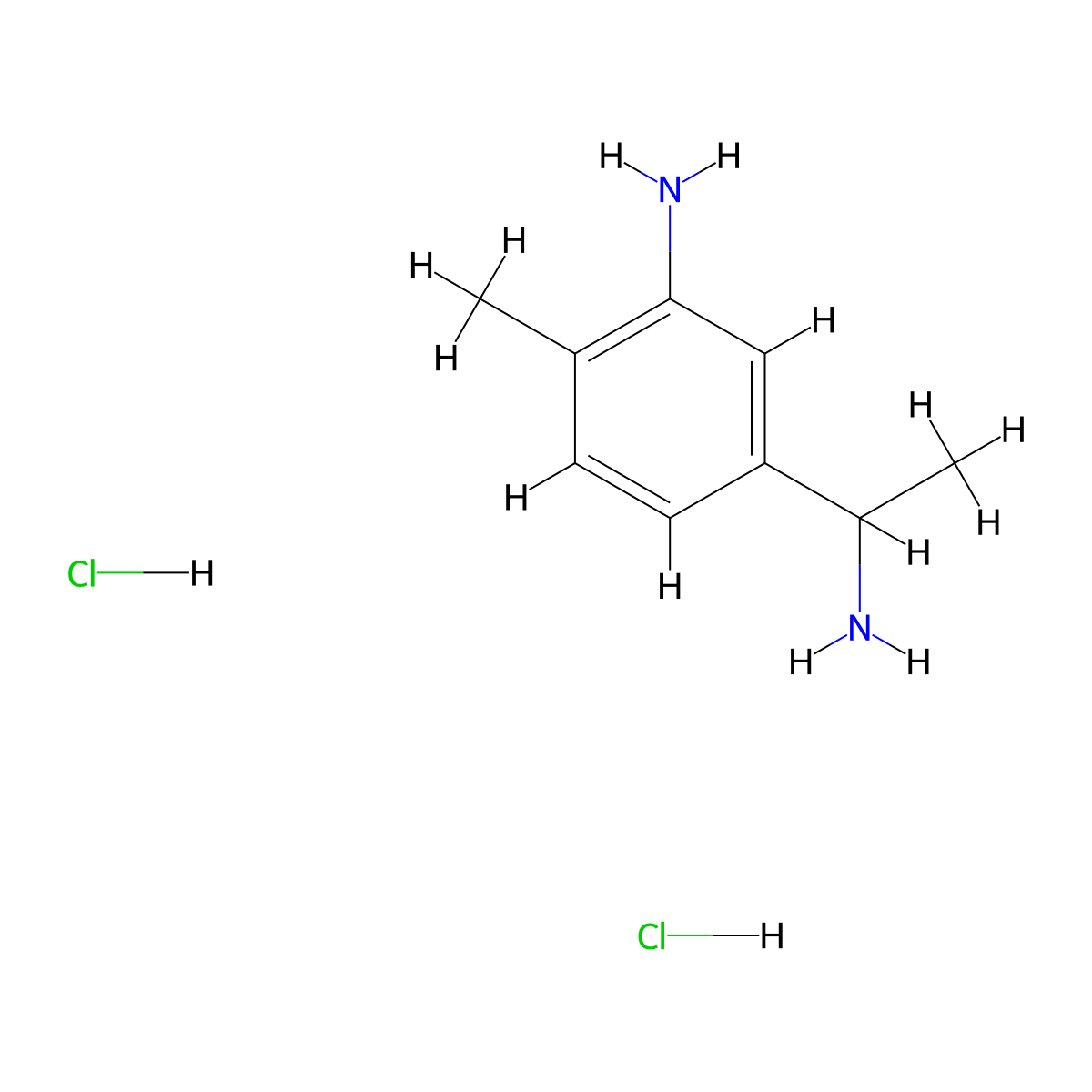 5-(1-Aminoethyl)-2-methylaniline dihydrochloride molecular structure, CAS 1644071-14-6