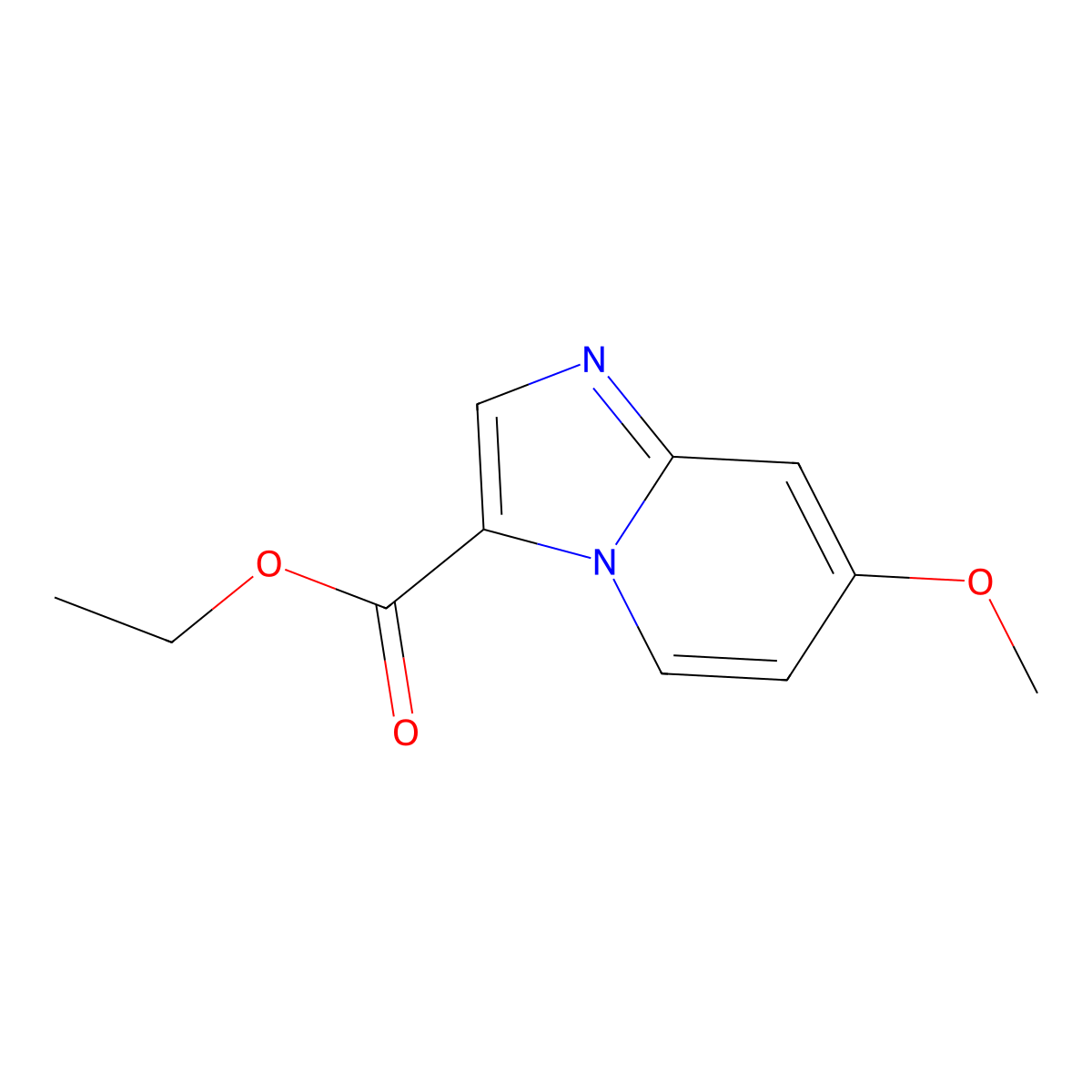 Ethyl 7-methoxyimidazo[1,2-a]pyridine-3-carboxylate molecular structure, CAS 1644071-15-7