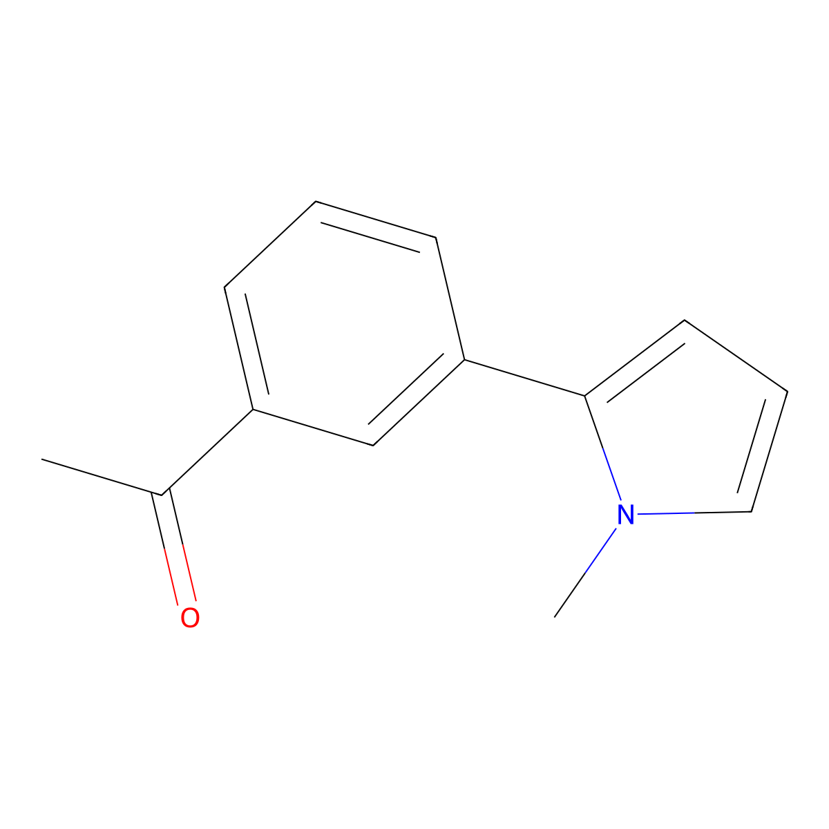 1-(3-(1-Methyl-1H-pyrrol-2-yl)phenyl)ethan-1-one molecular structure, CAS 1644081-05-9