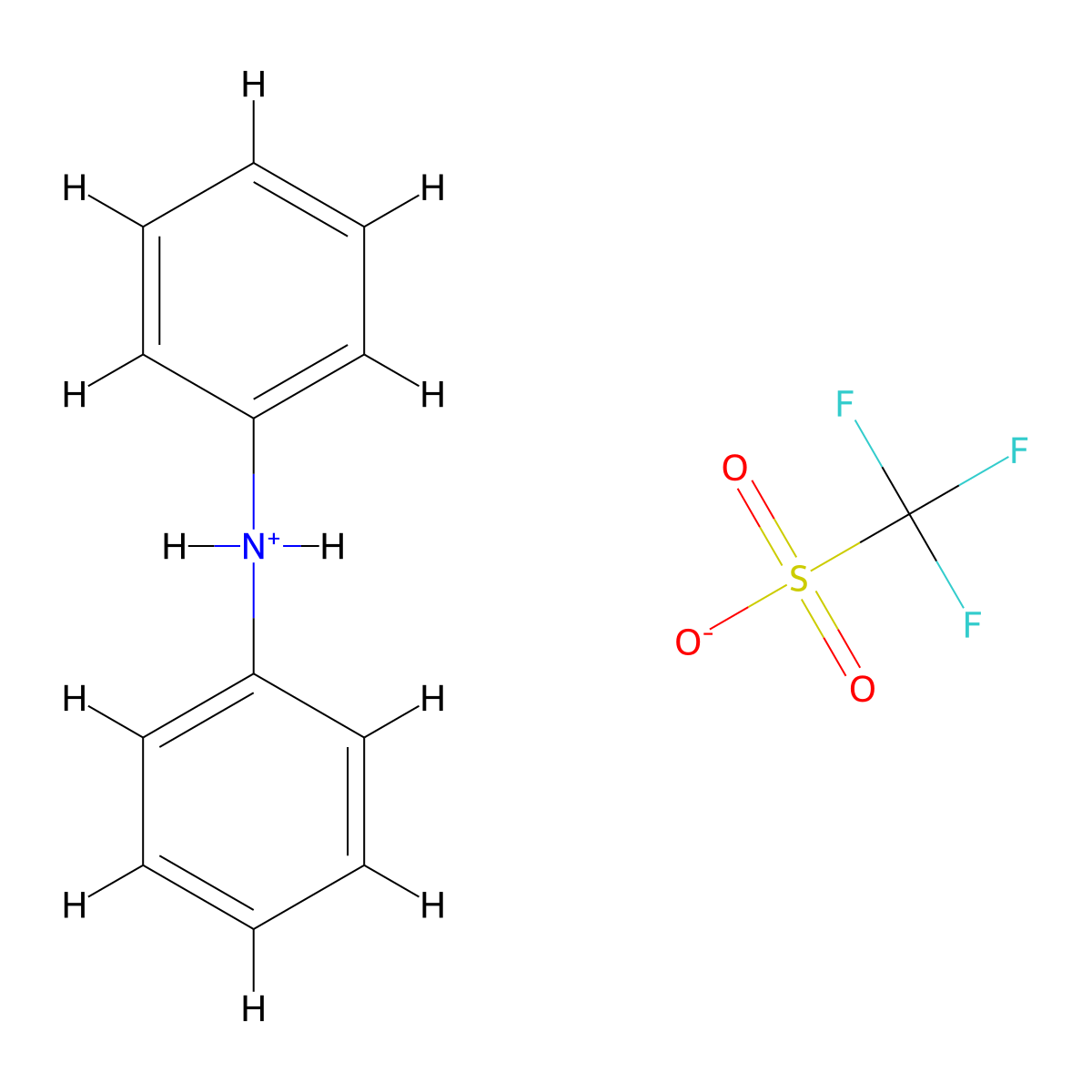 Diphenylammonium Trifluoromethanesulfonate molecular structure, CAS 164411-06-7