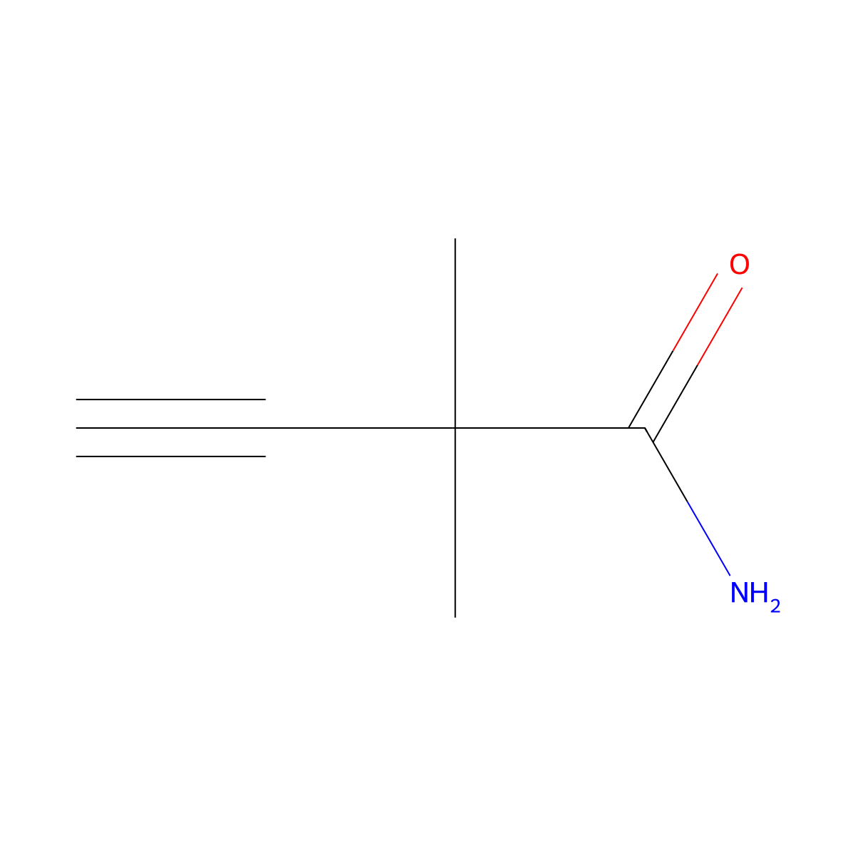 2,2-Dimethylbut-3-ynamide molecular structure, CAS 164411-36-3