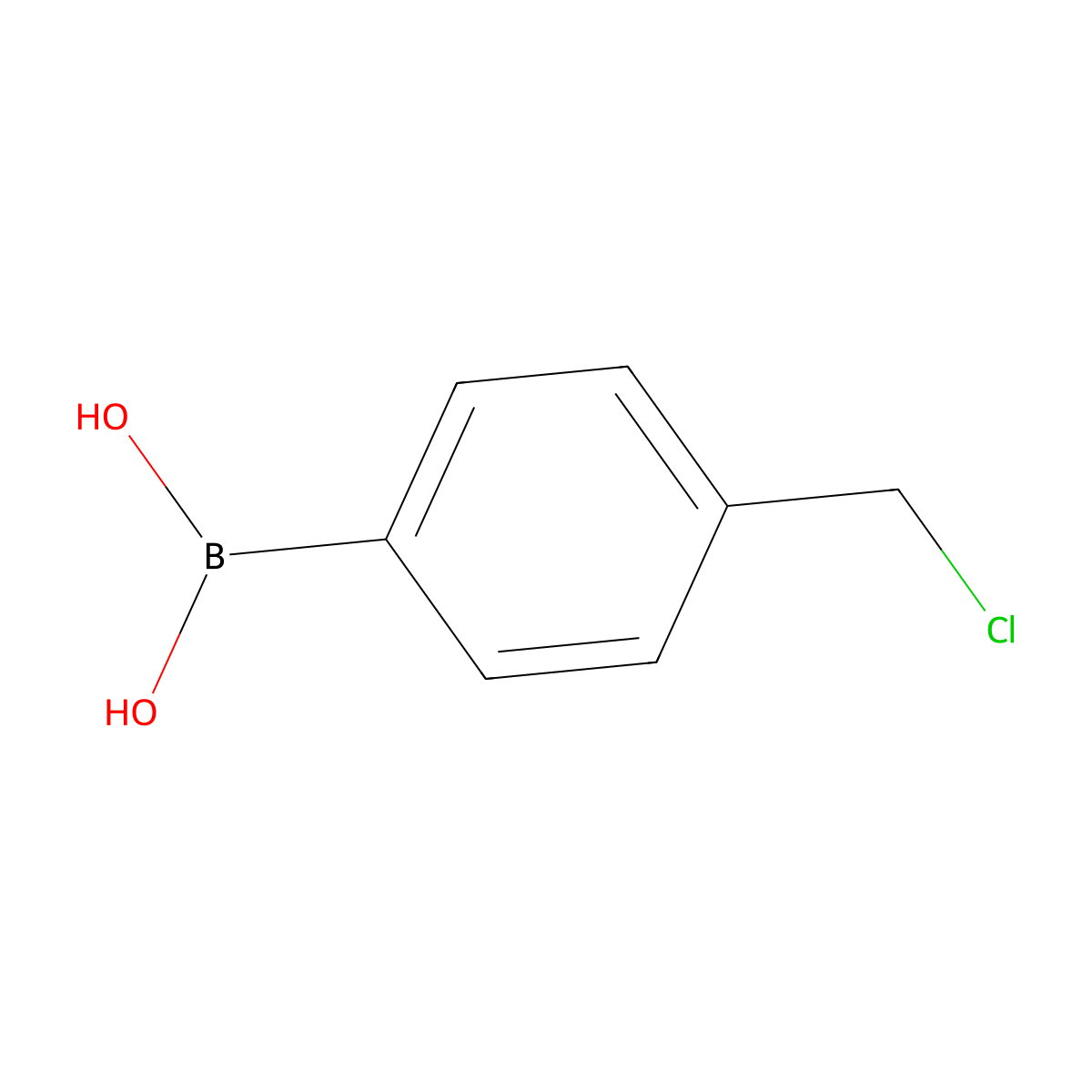 (4-(Chloromethyl)phenyl)boronic acid molecular structure, CAS 164413-77-8