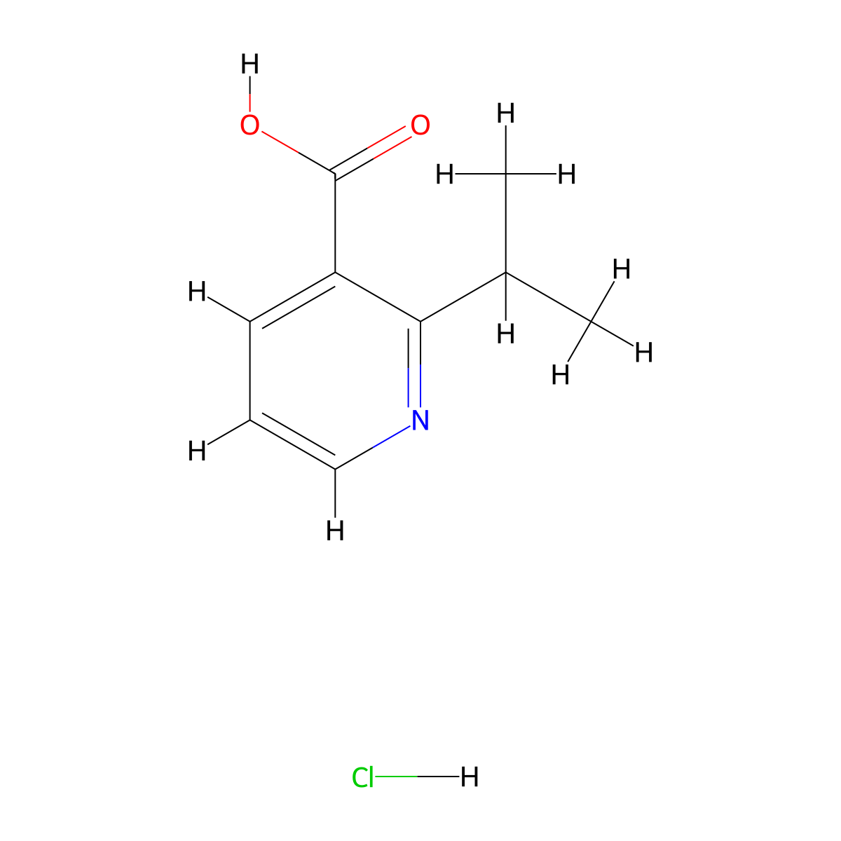 2-Isopropylnicotinic acid hydrochloride molecular structure, CAS 1644140-70-4
