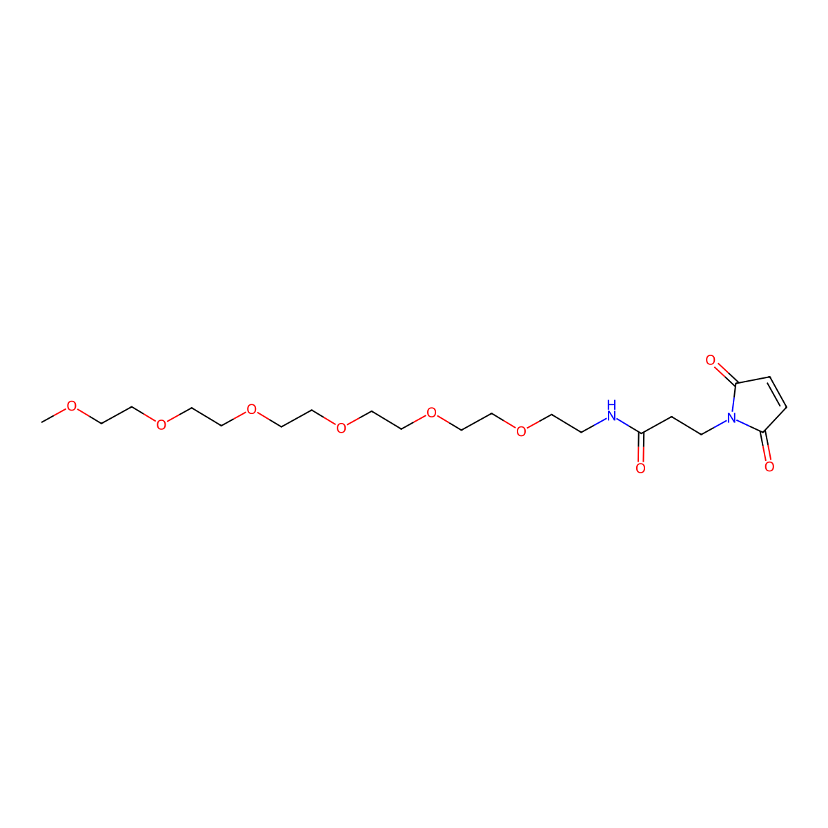mPEG6-Mal molecular structure, CAS 1644231-07-1