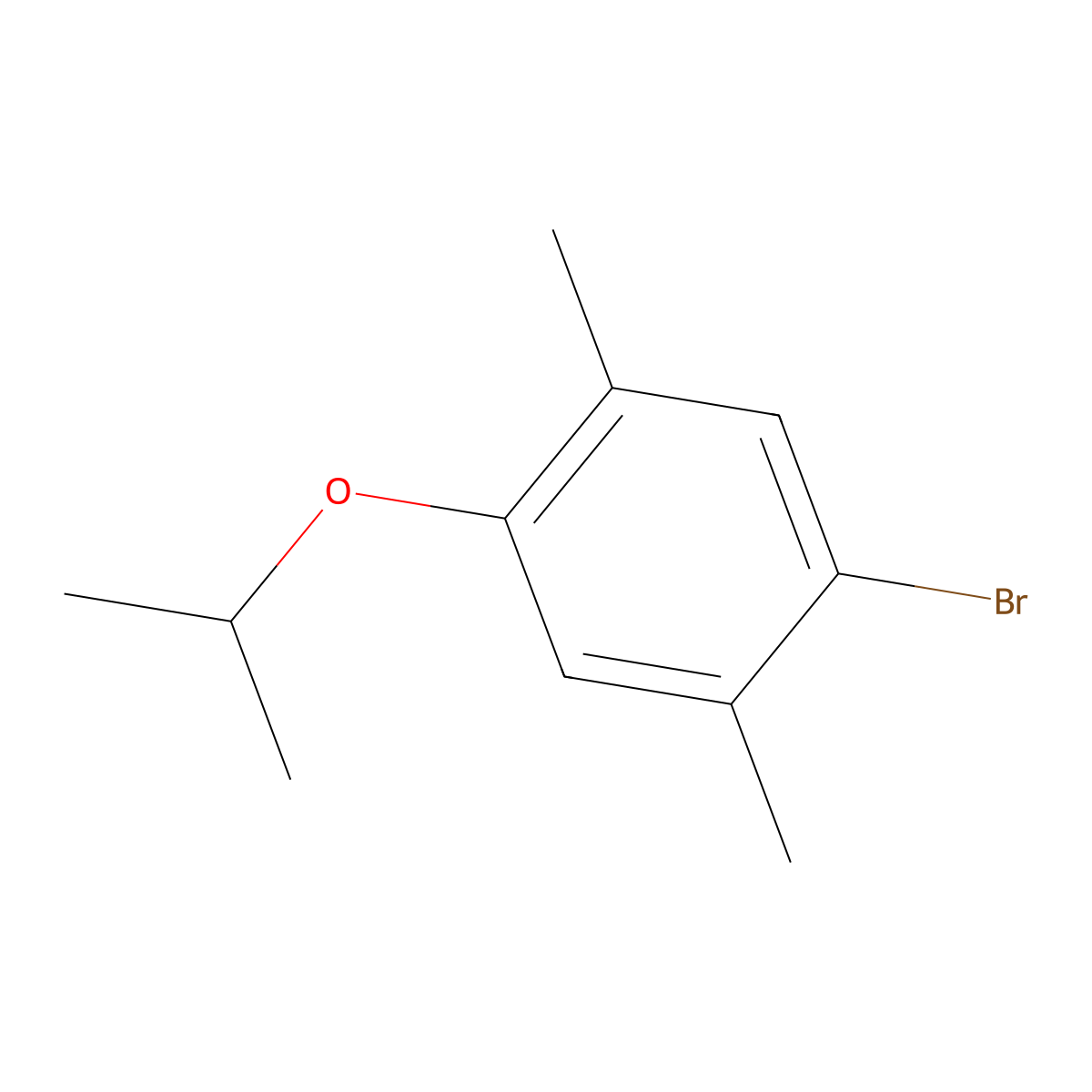1-Bromo-4-isopropoxy-2,5-dimethylbenzene molecular structure, CAS 1644244-99-4