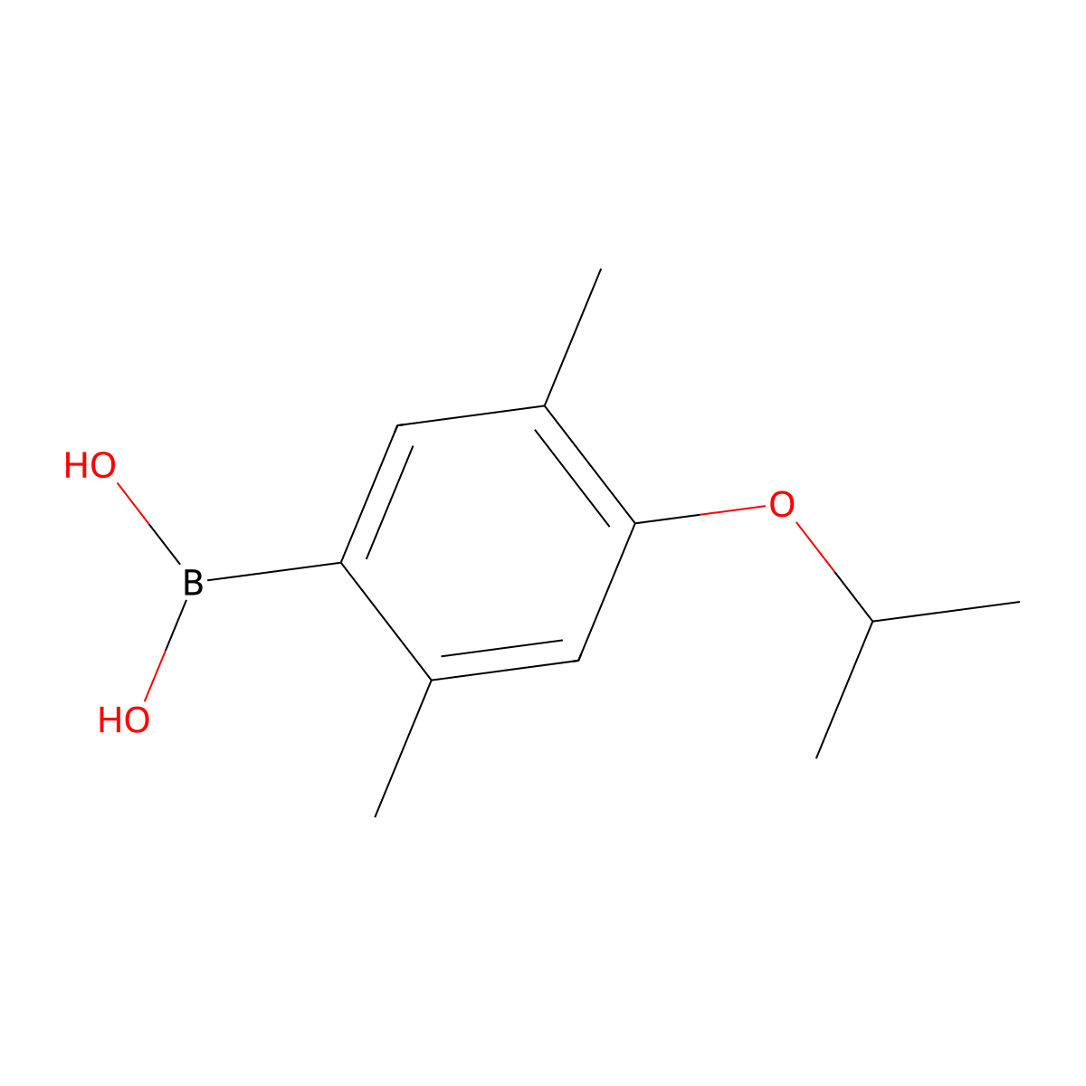 (4-Isopropoxy-2,5-dimethylphenyl)boronic acid molecular structure, CAS 1644245-00-0