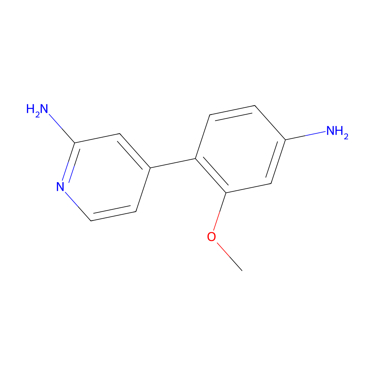 4-(4-Amino-2-methoxyphenyl)-2-pyridinamine molecular structure, CAS 1644250-28-1