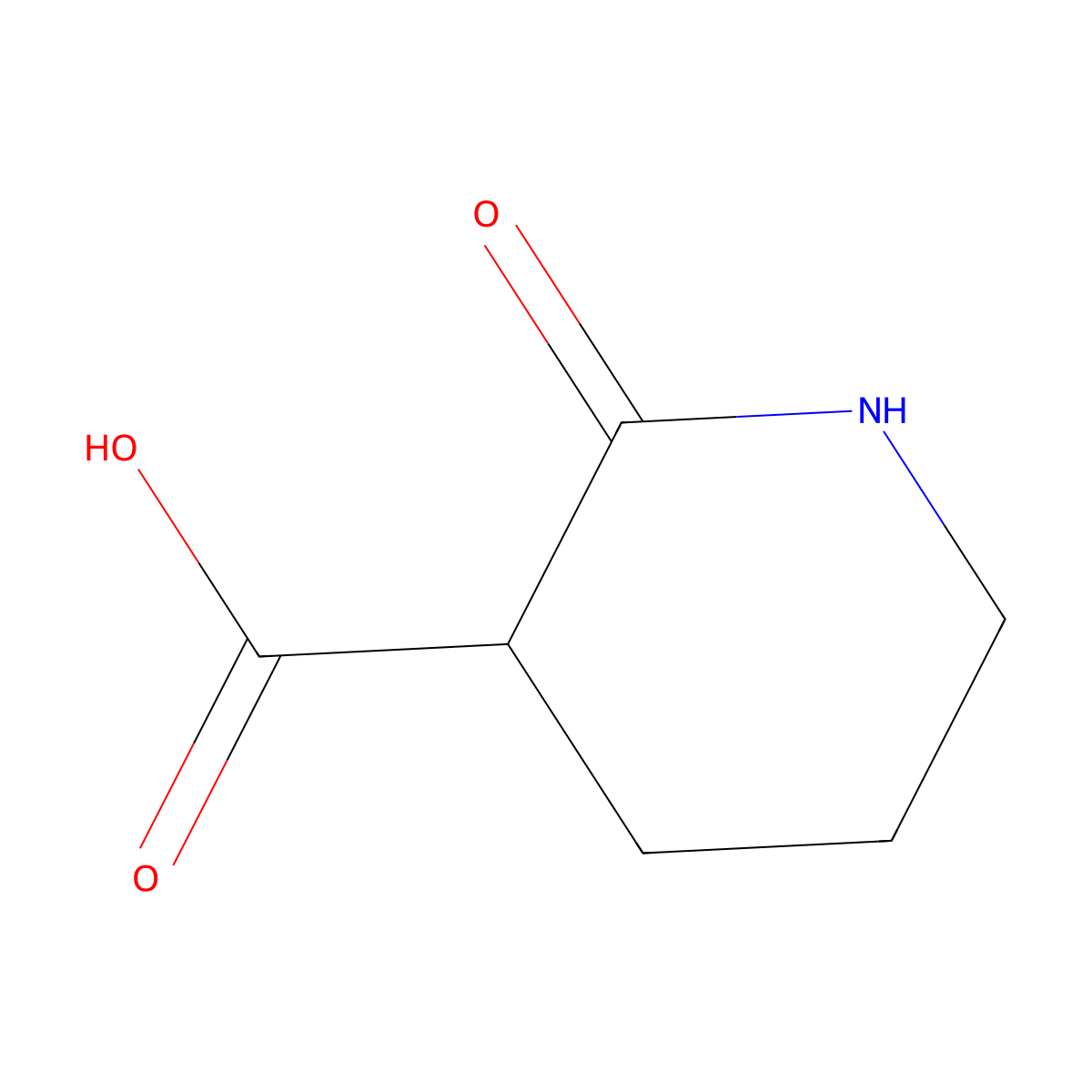 (S)-2-Oxopiperidine-3-carboxylic Acid molecular structure, CAS 1644251-80-8