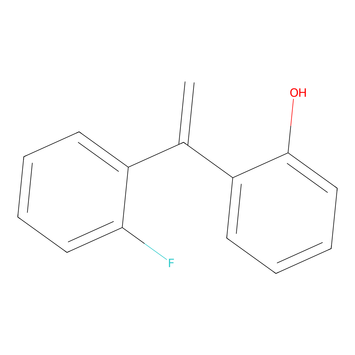 2-(1-(2-Fluorophenyl)vinyl)phenol molecular structure, CAS 1644257-78-2
