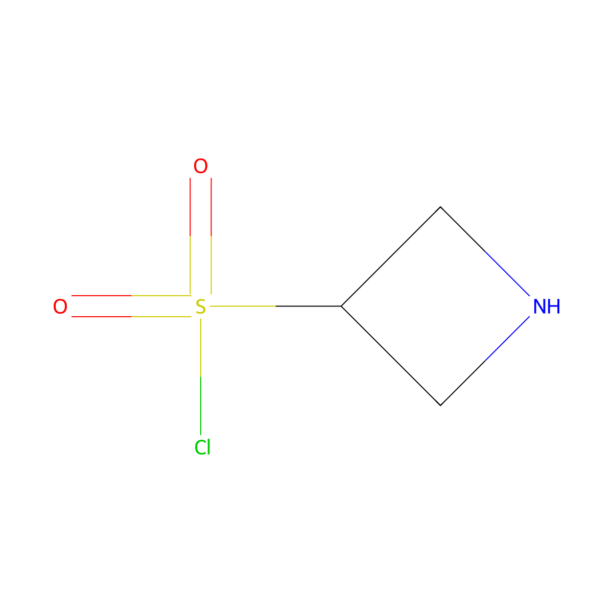 Azetidine-3-sulfonyl chloride molecular structure, CAS 1644273-17-5
