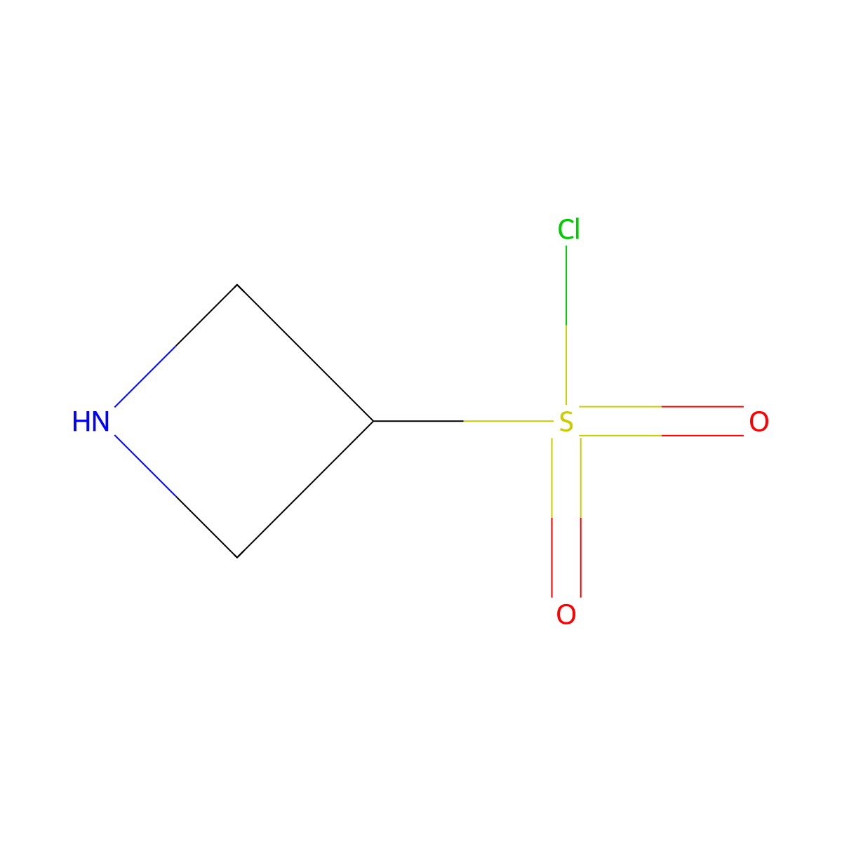 Azetidine-3-sulfonyl chloride molecular structure, CAS 1644273-17-5