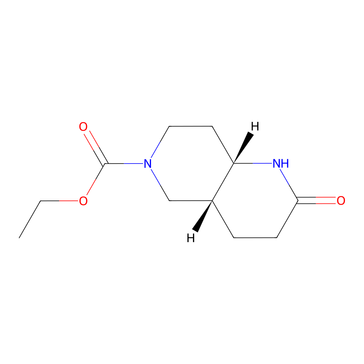 Ethyl (4aR,8aS)-2-oxooctahydro-1,6-naphthyridine-6(2H)-carboxylate molecular structure, CAS 1644283-95-3