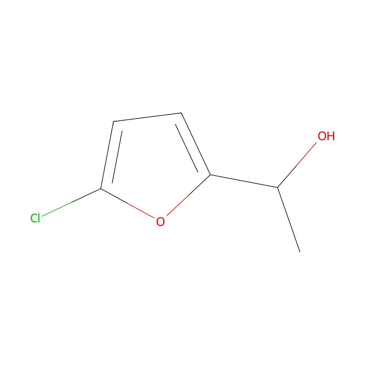 1-(5-Chlorofuran-2-yl)ethanol molecular structure, CAS 1644345-92-5