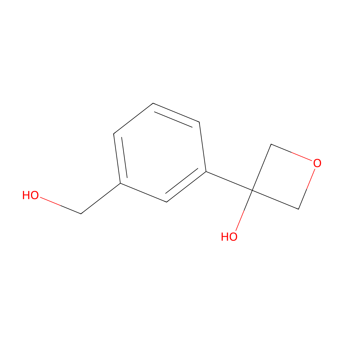 3-(3-(Hydroxymethyl)phenyl)oxetan-3-ol molecular structure, CAS 1644346-03-1