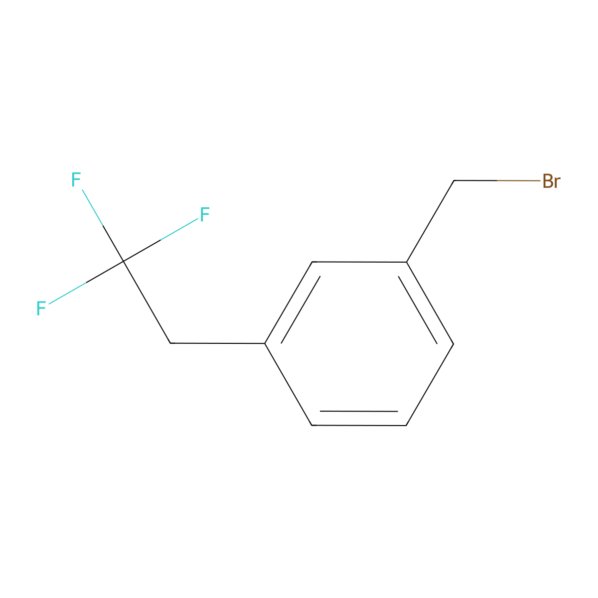 1-(Bromomethyl)-3-(2,2,2-trifluoroethyl)benzene molecular structure, CAS 1644408-34-3