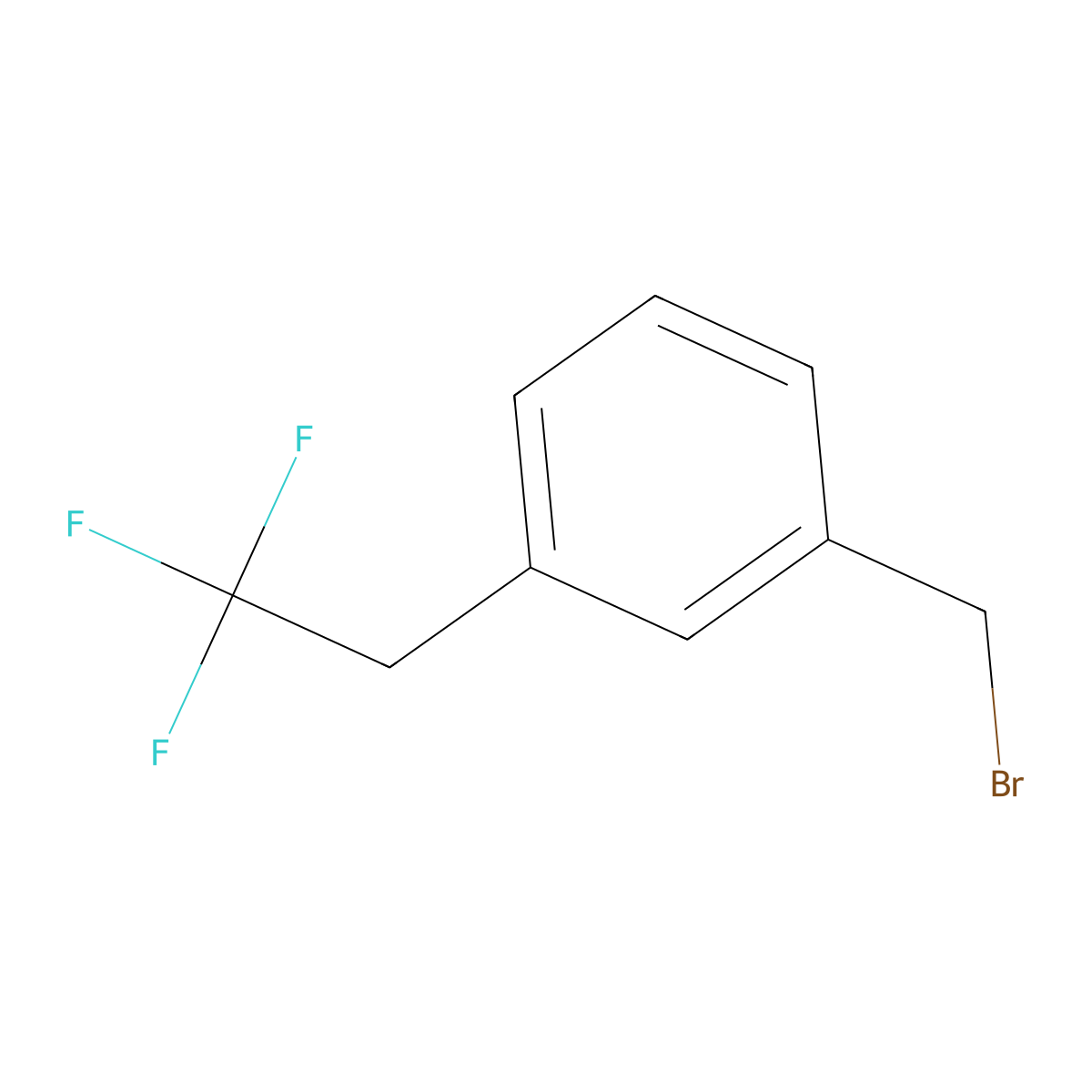 1-(Bromomethyl)-3-(2,2,2-trifluoroethyl)benzene molecular structure, CAS 1644408-34-3