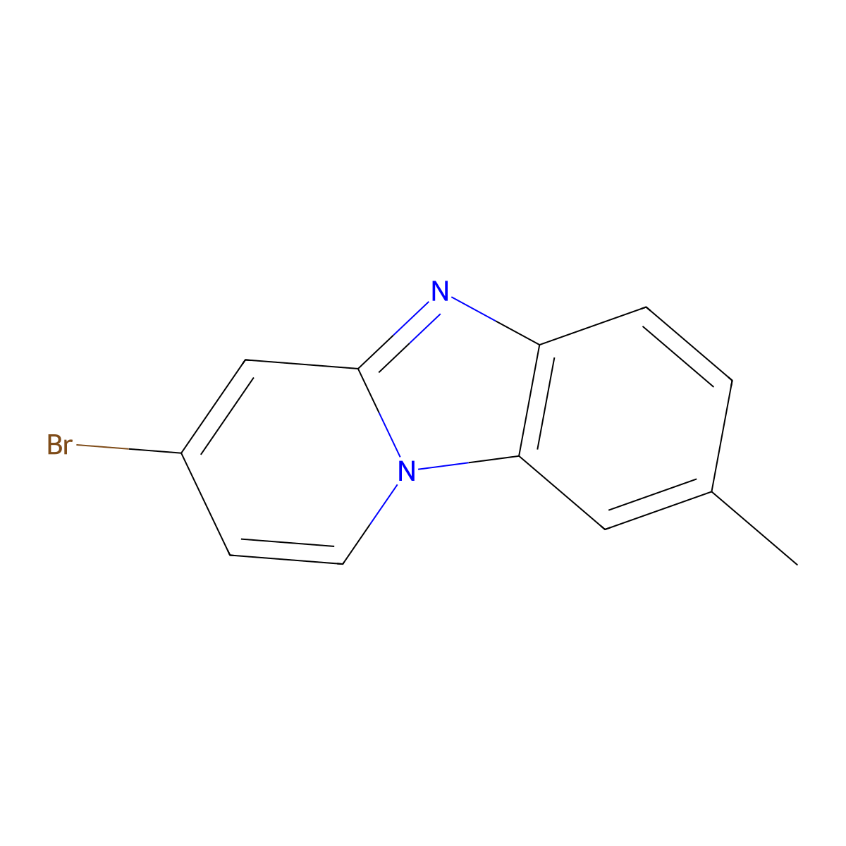 3-Bromo-8-methylbenzo[4,5]imidazo[1,2-A]pyridine molecular structure, CAS 1644526-57-7