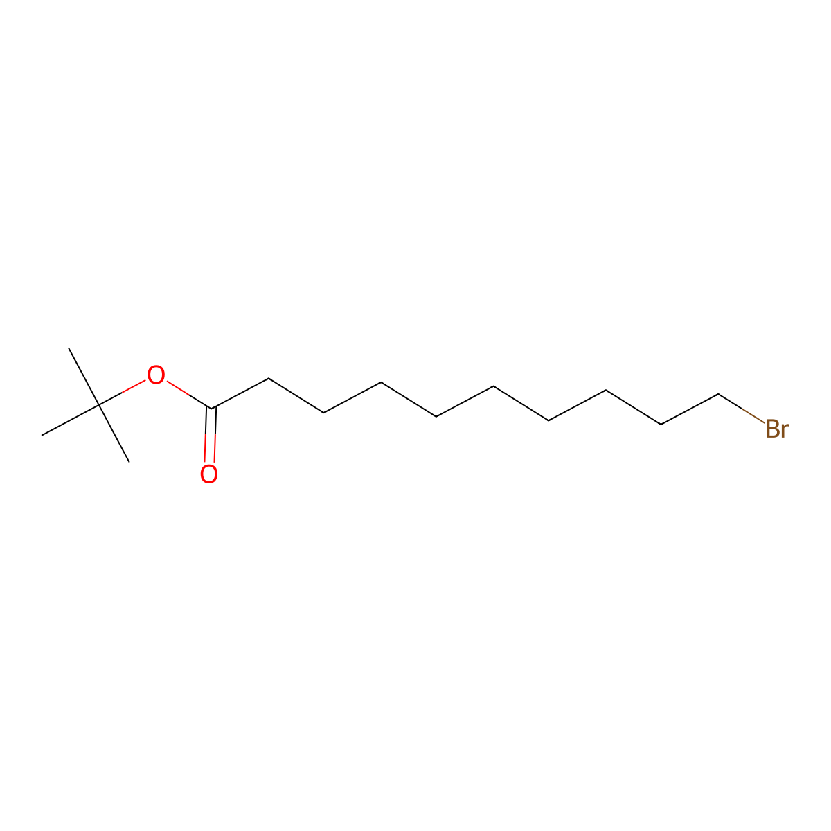 tert-Butyl 10-bromodecanoate molecular structure, CAS 1644575-06-3